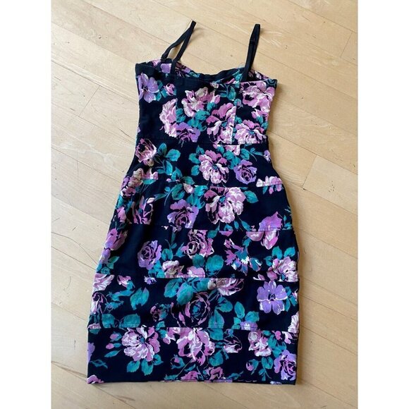 Talula tank mini dress sz Xsmall floral Aritzia - Picture 3 of 5